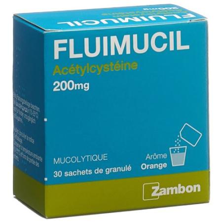 Fluimucil Gran 200 mg adult (D) bag 30 pcs - PrimeCare Global
