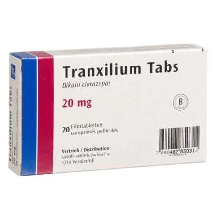 Tranxilium Tabs film tabl 20 mg 20 pcs - PrimeCare Global