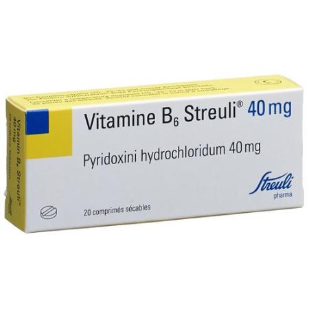 Vitamin B6 Streuli Tabl 40 mg 20 pcs - PrimeCare Global