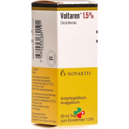 Voltaren drops 15 mg/ml bottle 20 ml - PrimeCare Global