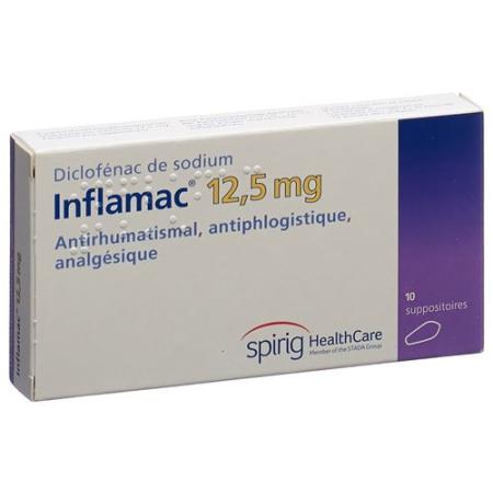Inflamac Supp 12.5 mg 10 pcs - PrimeCare Global