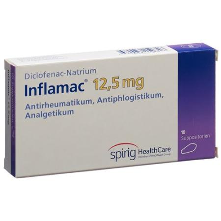 Inflamac Supp 12.5 mg 10 pcs - PrimeCare Global