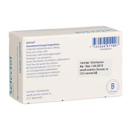 Selectol Filmtablet 200 mg 90 pieces [!] - PrimeCare Global