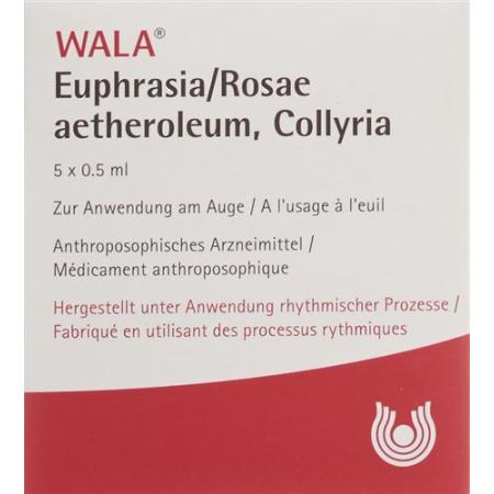 Wala Euphrasia/Rosae aetherolum eye drops 5 monodoseos 0.5 ml - PrimeCare Global