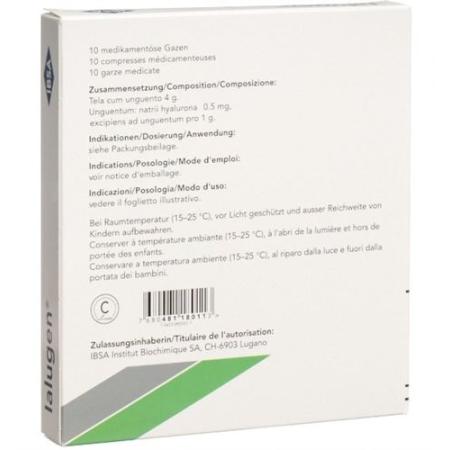 Ialugen medical gauze 10x10cm 10 pcs - PrimeCare Global