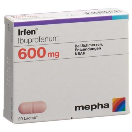 Irfen Lactab 600 mg 20 pcs - PrimeCare Global
