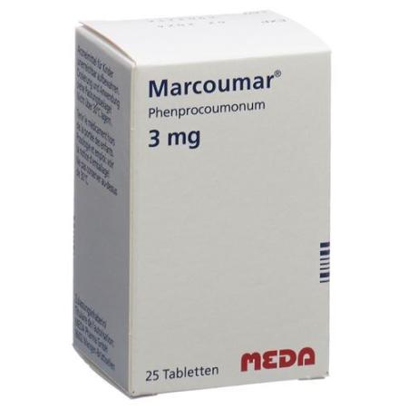 Marcoumar Tabl 3 mg bottle 25 pcs - PrimeCare Global