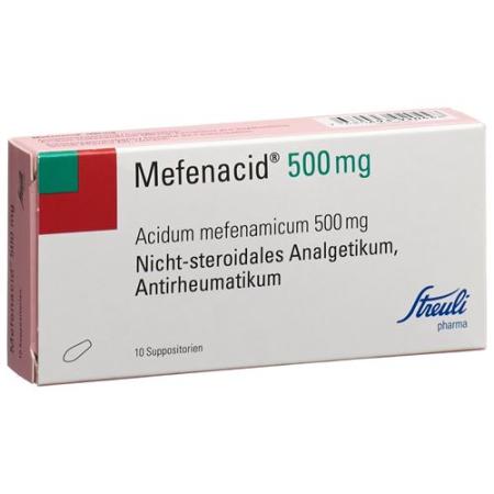 Mefenacid Supp 500 mg 10 pcs - PrimeCare Global