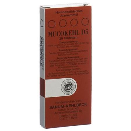 Mucokehl Tabl D 5 20 pcs - PrimeCare Global