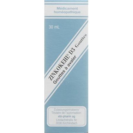 Zinkokehl Drops D 3 Fl 30 ml - PrimeCare Global