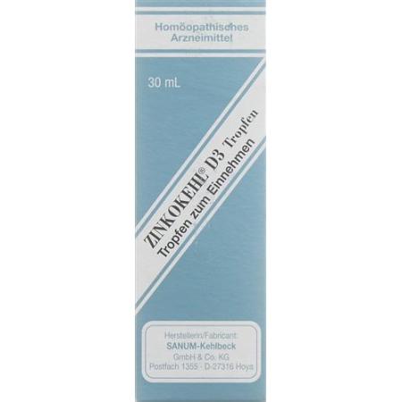 Zinkokehl Drops D 3 Fl 30 ml - PrimeCare Global