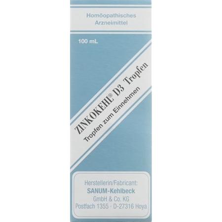 Zinkokehl Drops D 3 Fl 100 ml - PrimeCare Global