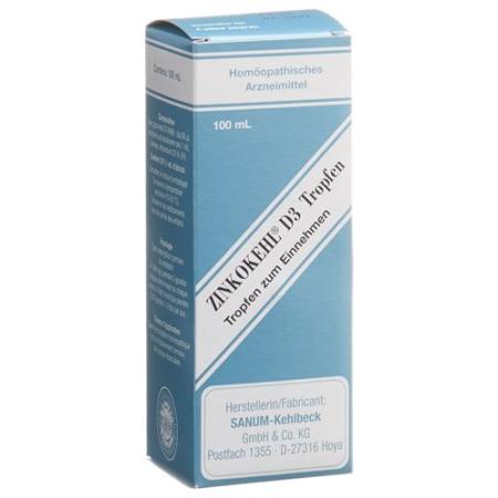 Zinkokehl Drops D 3 Fl 100 ml - PrimeCare Global