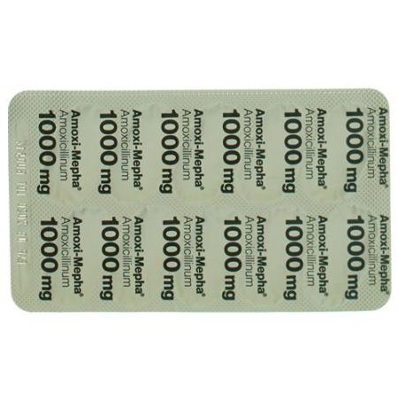 Amoxi-Mepha Lactab 1000 mg 20 pcs - PrimeCare Global