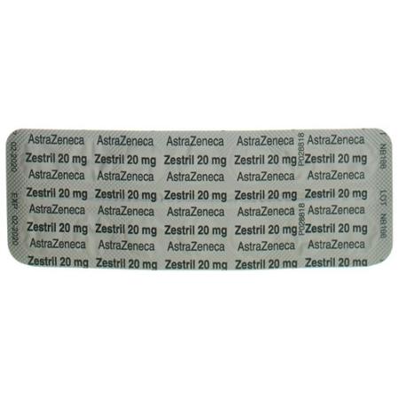 Zestril Tabl 20 mg 30 pcs - PrimeCare Global