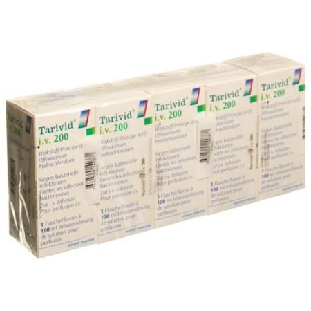 Tarivid i.v inf sol 200 mg/100ml 5 thru 100 ml - PrimeCare Global