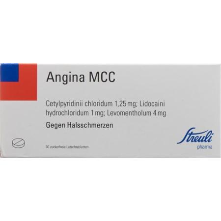 Angina MCC Streuli lozenges 30 pcs - PrimeCare Global