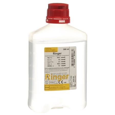 Ringer solution Bichsel rinse solvent 500ml without cutlery plastic bottle - PrimeCare Global