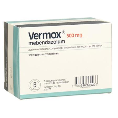 Vermox Tabl 500 mg 100 pcs - PrimeCare Global