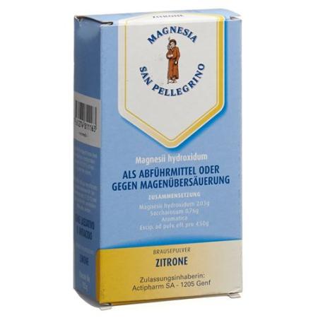 Magnesia San Pellegrino Effervescent Plv lemon 125 g - PrimeCare Global