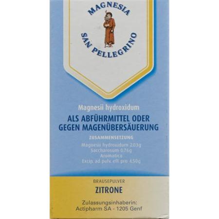Magnesia San Pellegrino Effervescent Plv lemon 125 g - PrimeCare Global