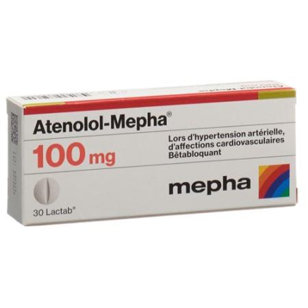 Atenolol-Mepha Lactab 100 mg 30 pcs - PrimeCare Global