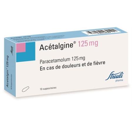 Acetalgin Supp 125 mg 10 pcs - PrimeCare Global