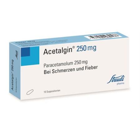 Acetalgin Supp 250 mg 10 pcs - PrimeCare Global