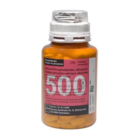 Calcium phosphate binder Bichsel Tabl 500 mg 250 pcs - PrimeCare Global