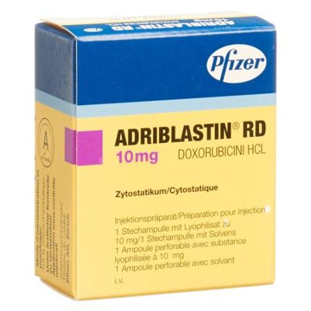 Adriblastin RD dry sub 10 mg with solvent penetration - PrimeCare Global
