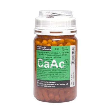 Calcium acetate phosphate binder Bichsel Capsules 400 mg Ds 250 pcs - PrimeCare Global