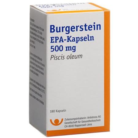 Burgerstein EPA Kaps 500 mg Ds 180 pcs - PrimeCare Global