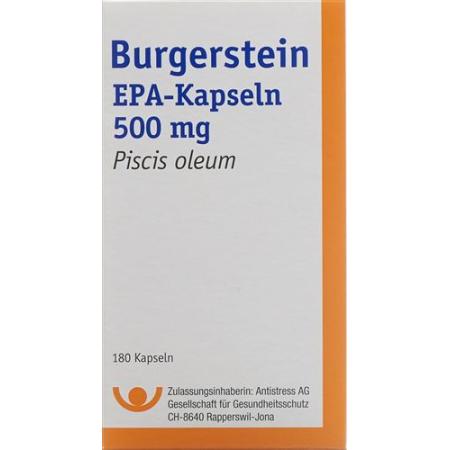 Burgerstein EPA Kaps 500 mg Ds 180 pcs - PrimeCare Global