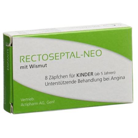 Rectoseptal-Neo Bismuth Supp Child 8 pcs - PrimeCare Global