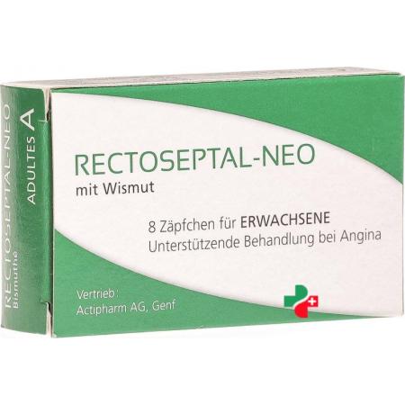 Rectoseptal-Neo Bismuth Supp Adult 8 pcs - PrimeCare Global
