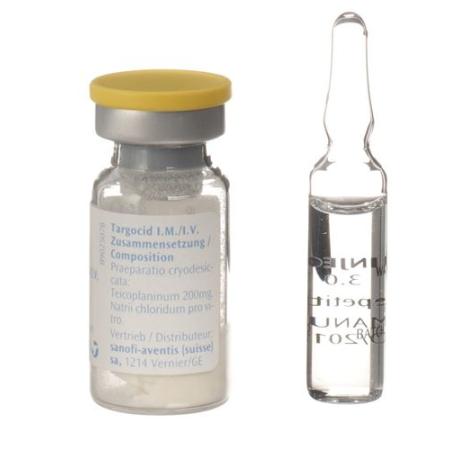 Targocid dry sub 200 mg with solvent i.v./i.m. amp - PrimeCare Global