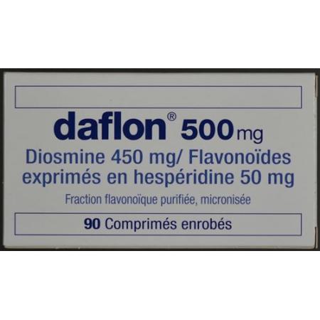 Daflon film-coated tablets 500 mg 60 pcs - PrimeCare Global