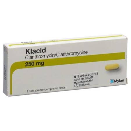 Klacid Filmtablet 250 mg 14 pcs - PrimeCare Global