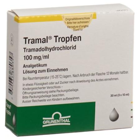 Tramal drops 100 mg/ml 3 bottles 10 ml - PrimeCare Global