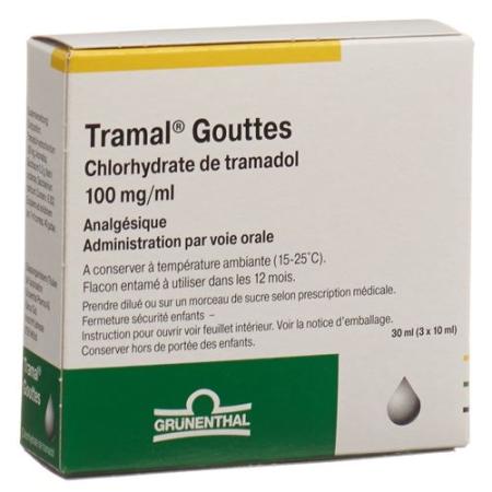 Tramal drops 100 mg/ml 3 bottles 10 ml - PrimeCare Global