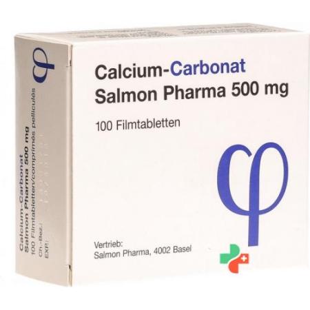 Calcium carbonate Salmon Pharma Filmtablet 500 mg 100 pcs - PrimeCare Global