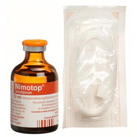 Nimotop Inf L&ouml;s 10 mg/50ml 5 Amp 50 ml - PrimeCare Global