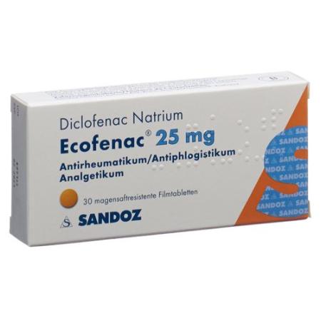 Ecofenac Filmtablet 25 mg 100 pcs - PrimeCare Global