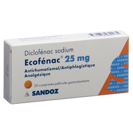 Ecofenac Filmtablet 25 mg 100 pcs - PrimeCare Global