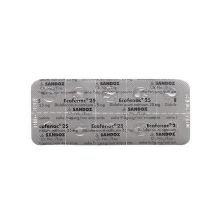 Ecofenac Filmtablet 25 mg 100 pcs - PrimeCare Global