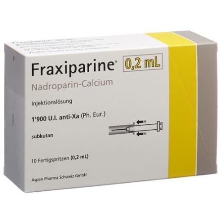 Fraxiparine 0.2 ml Inj L&ouml;s 10 Fertspr 0.2 ml - PrimeCare Global