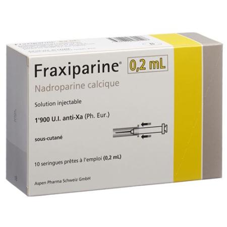Fraxiparine 0.2 ml Inj L&ouml;s 10 Fertspr 0.2 ml - PrimeCare Global