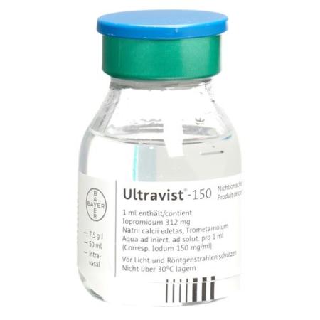 Ultravist Inj L&ouml;s 150 mg Fl 50 ml - PrimeCare Global