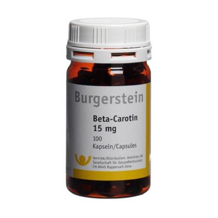 Burgerstein beta-carotene capsules 15 mg 100 pcs - PrimeCare Global