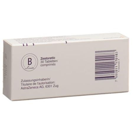 Zestoretic Tabl 20/12.5 30 pcs - PrimeCare Global